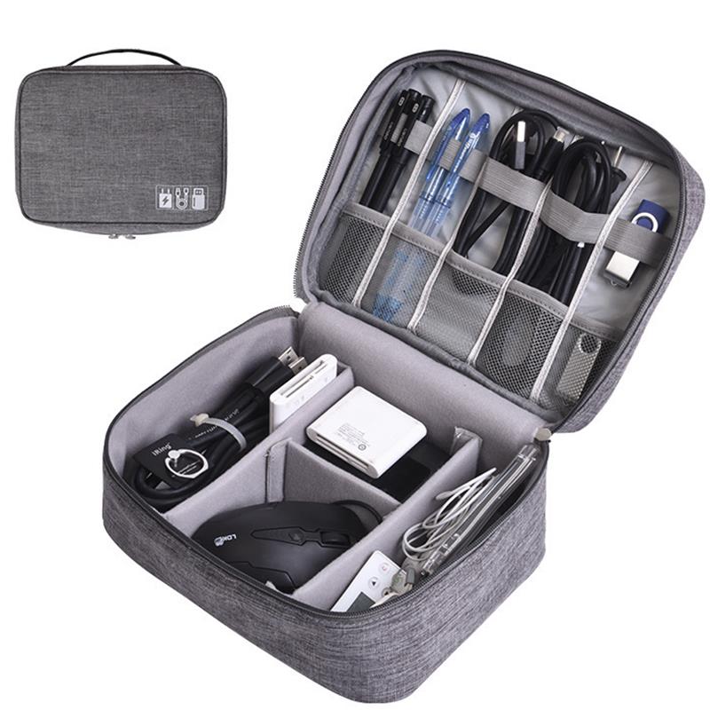 Tech Accessories Case - حقيبة كابل السفر المحمولة كيس التخزين