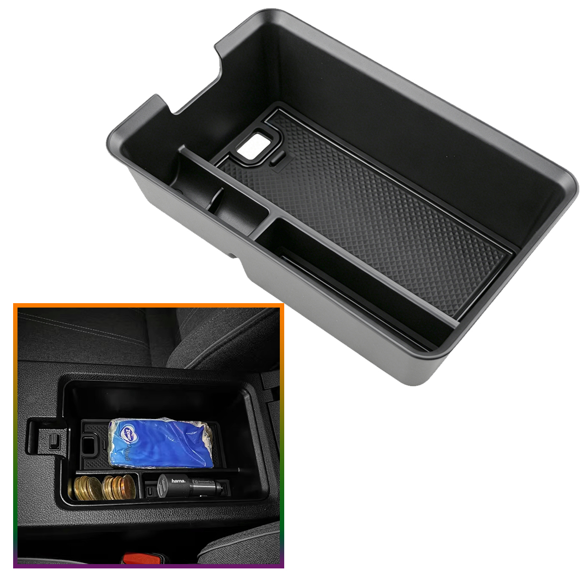Tech Accessories Storage - صندوق تخزين لمسند الذراع لسيارة رينو