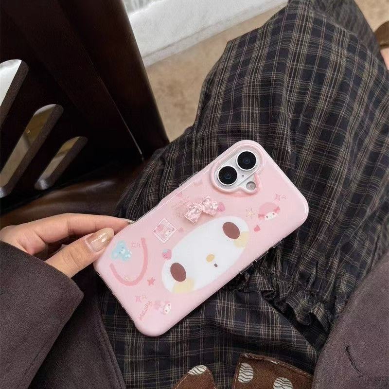 Mobile Tech Accessories - غطاء حماية للهاتف بنمط أرنب كرتوني