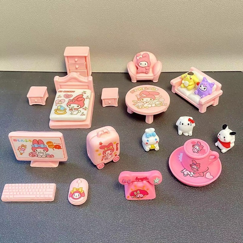 أثاث بيت الدمى المصغر بتصميم ق - مراجعة Kawaii Tech Accessories وسعره