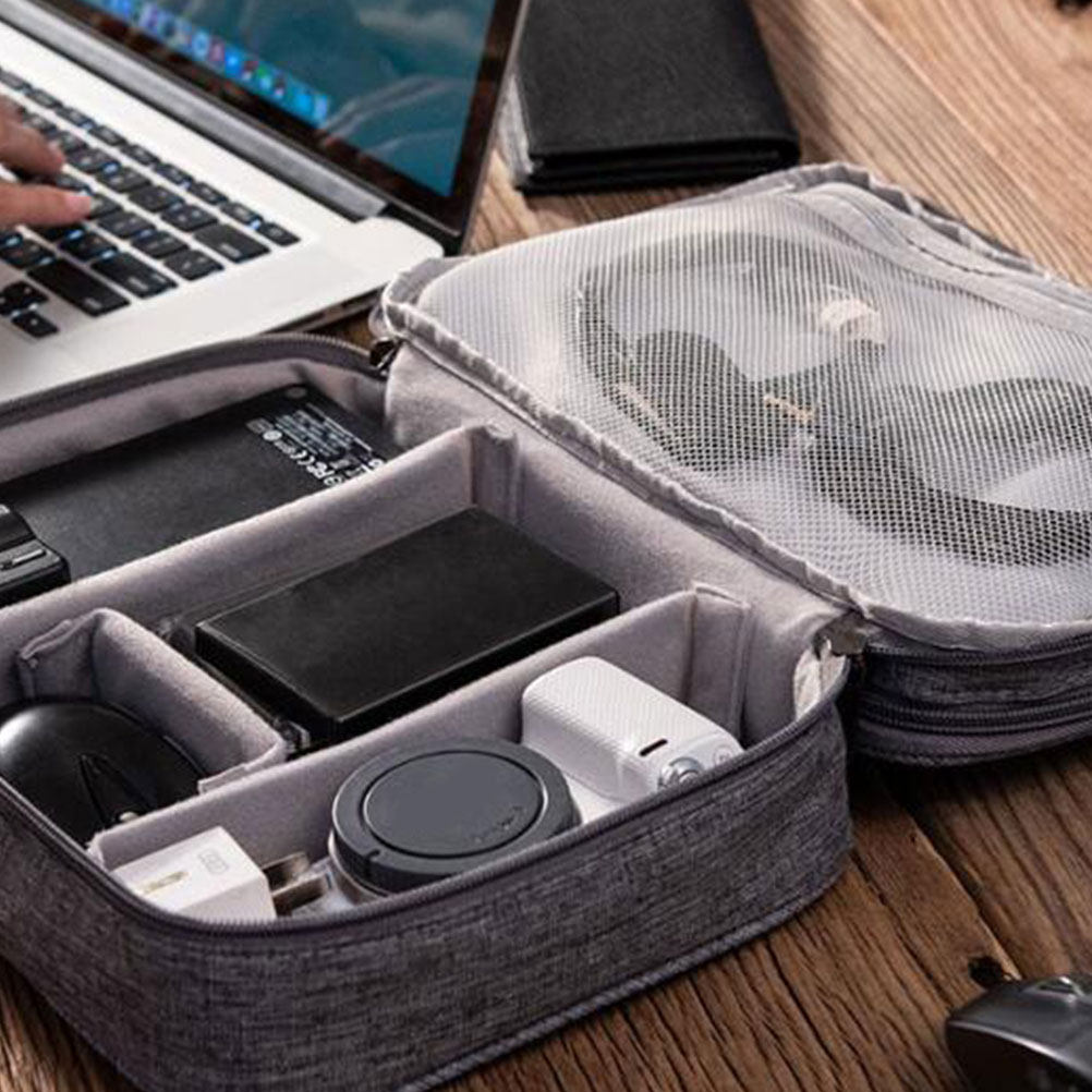 حقيبة تنظيم رقمية متعددة الجيو - مراجعة Tech Accessories Travel Organizer Pouch وسعره