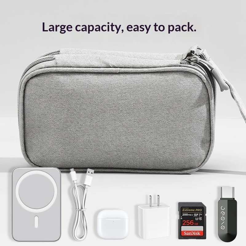 حقيبة تنظيم كابلات السفر متعدد - مراجعة Tech Accessories Case وسعره