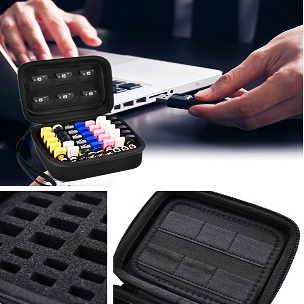 حافظة لمحركات أقراص USB وحامل  - مراجعة Tech Accessories Case وسعره