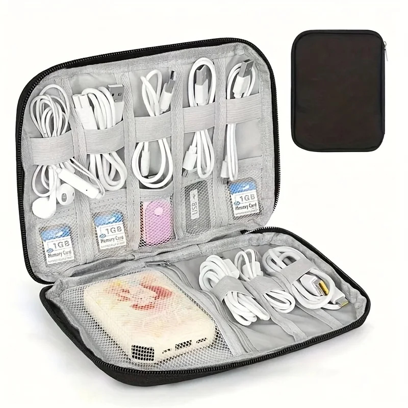 حقيبة تخزين محمولة للإكسسوارات - مراجعة Tech Accessories Travel Organizer Pouch وسعره